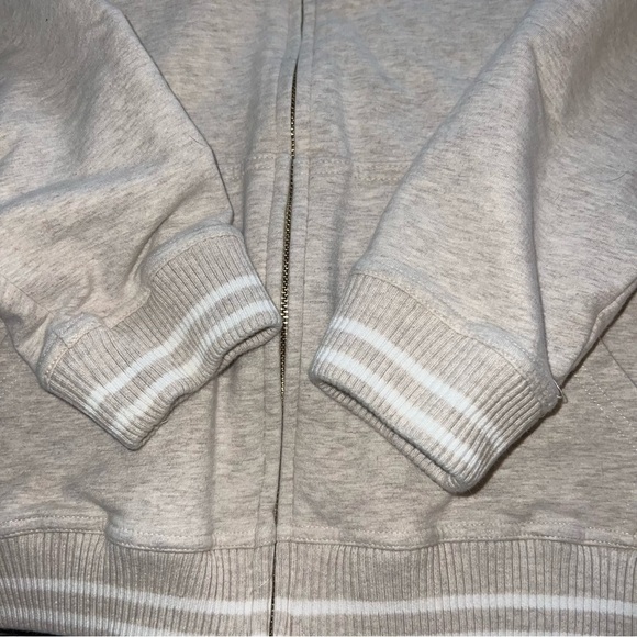 Life Worx Gloria Vanderbilt Floral Embroidered Cream Women's Bomber Jacket XL - Picture 7 of 10